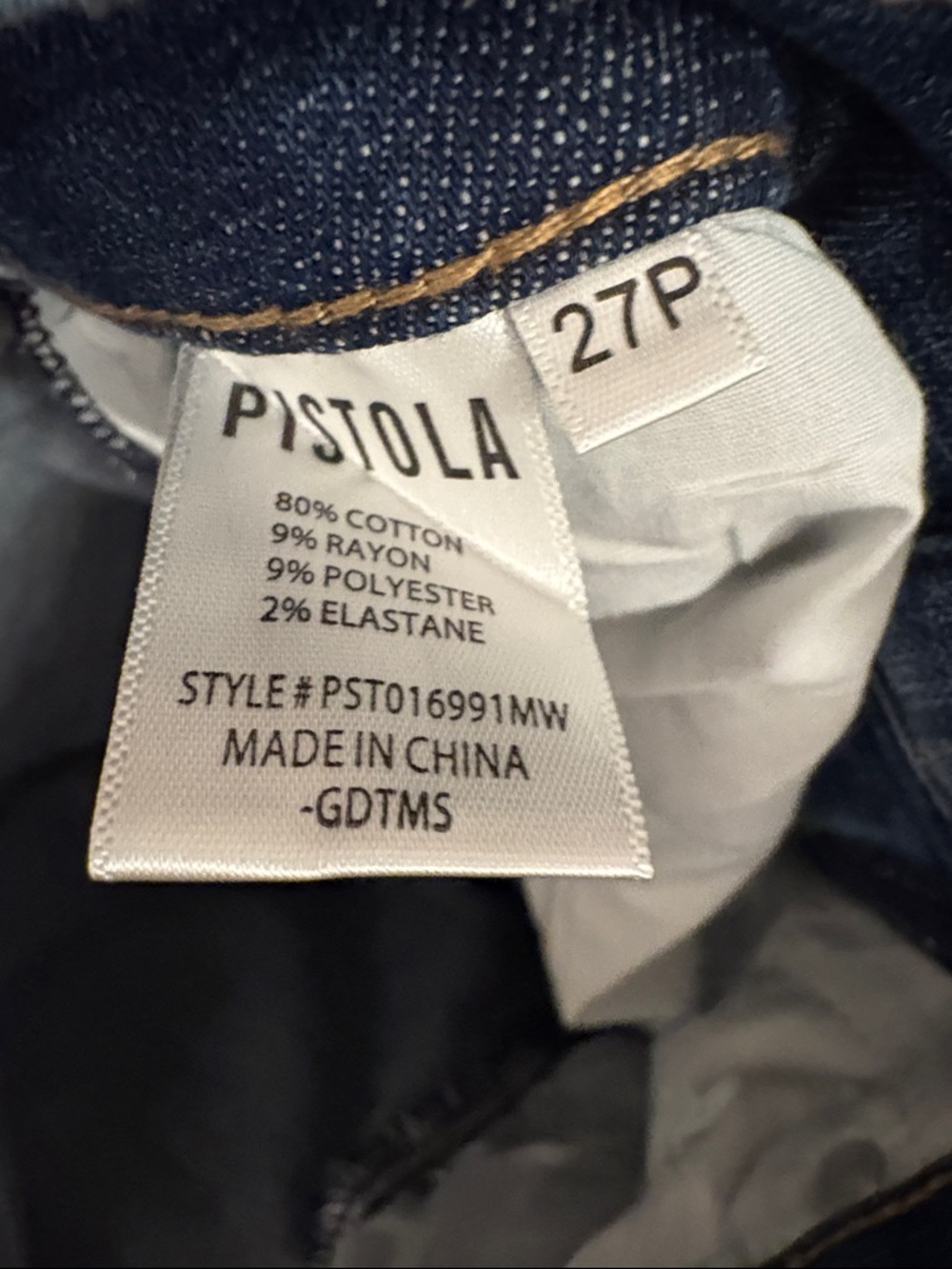 Pistola womens Monroe Crop High Rise Cigarette Jean size 27p - Picture 3 of 4